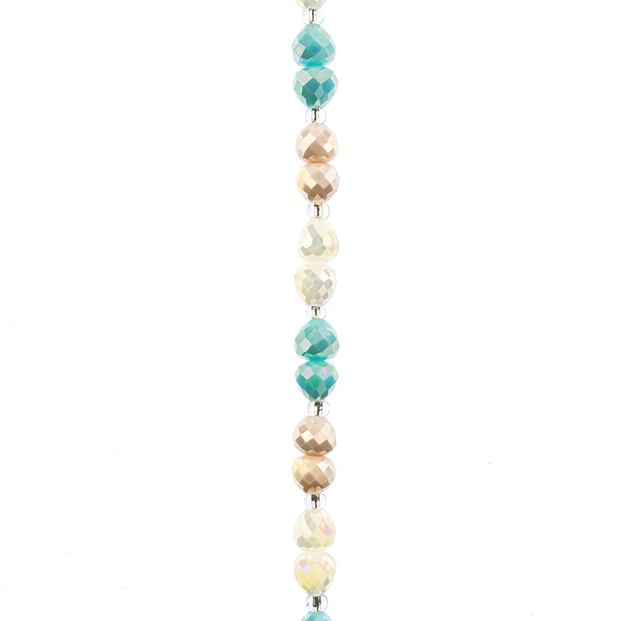 Crystal Lane DIY Glass Garden 8mm Assorted Colors Pears Bead Strand